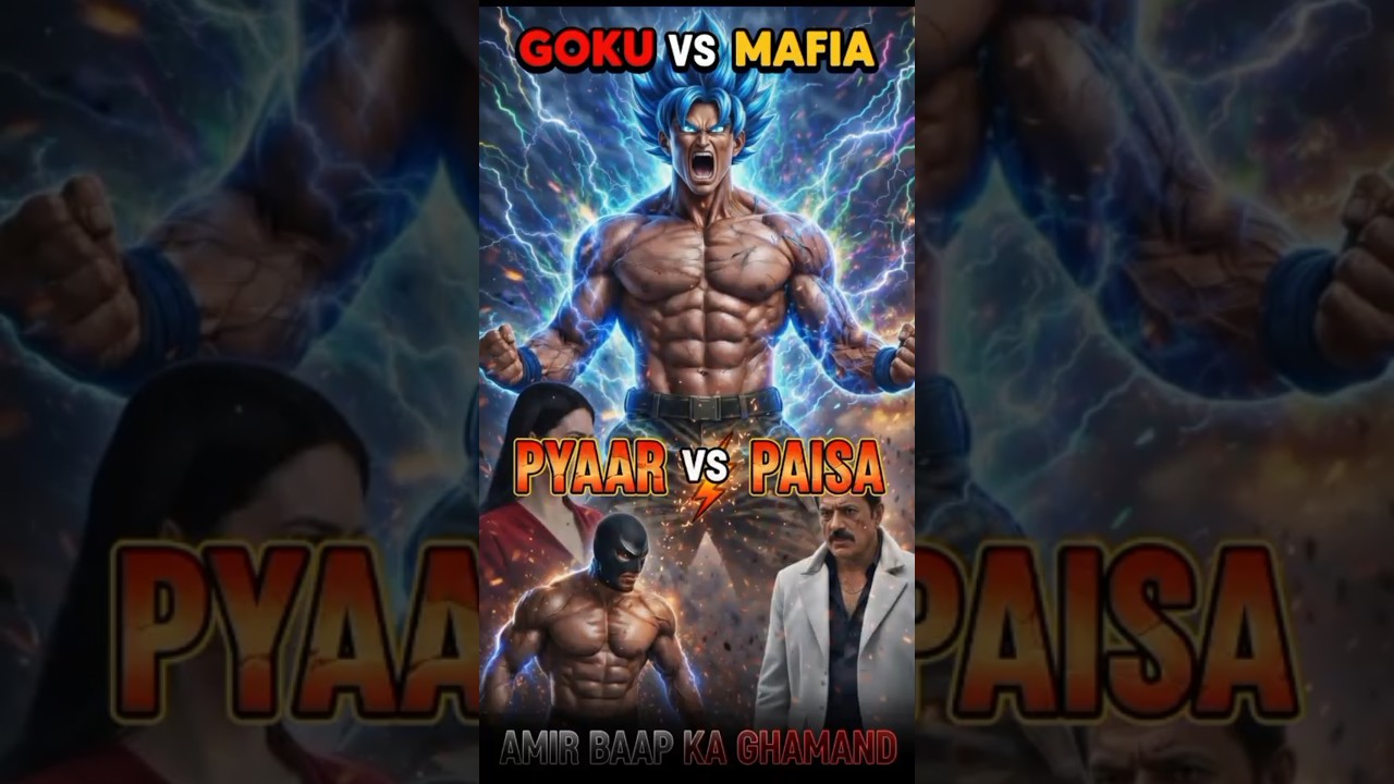 AMIR BAAP KA GHAMAND 😡 | GOKU vs MAFIA | PYAAR vs PAISA #shortfeed #shorts #goku #gokuvsrichfather