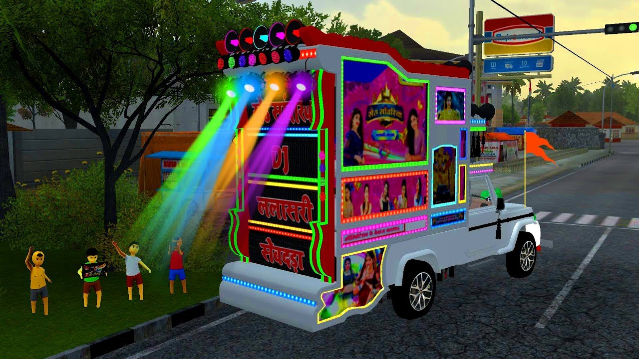 Rajasthani DJ pickup wala game ! Dj pickup game bus Simulator Indonesia ! Dj pickup mod !Mobile Game
