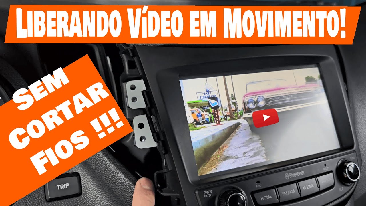 Como Desbloquear multimídia / Vídeo em movimento no carro
