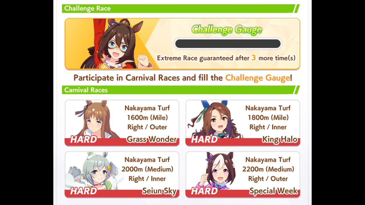 umamusume pretty derby carnival racing carnival all races