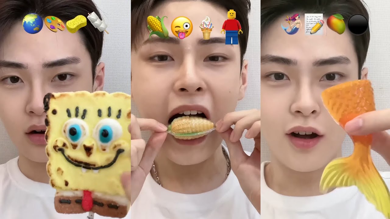 Best Seungbini Korean ASMR Compilation | asmr eating emoji food korean #32