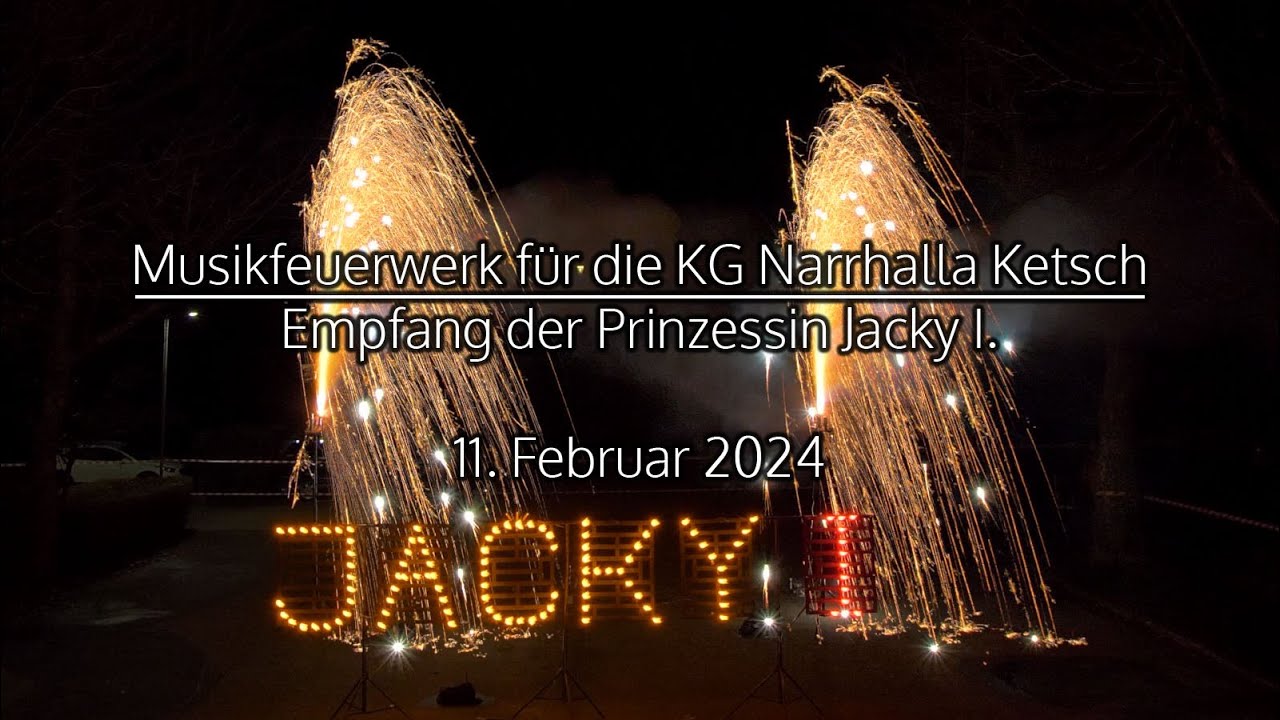 Musikfeuerwerk für Prinzessin Jacky I. (Ketsch)