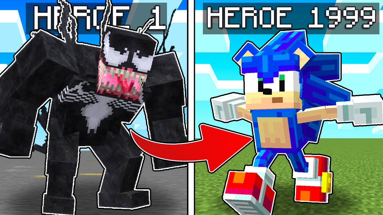 Me Transforme En 2000 SUPER HEROES En Minecraft!