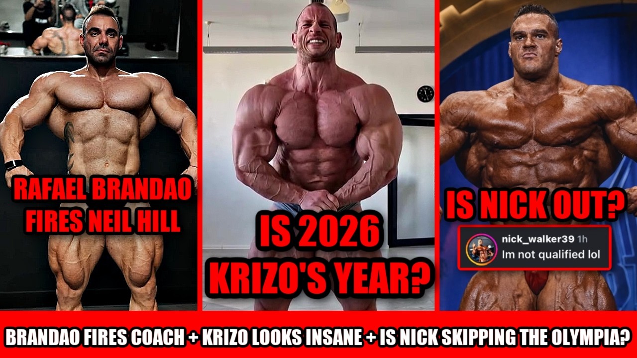 Rafael Brandao FIRES his Coach + Krizo Looks INSANE + Is Nick Walker Skipping the 2026 Mr. Olympia?