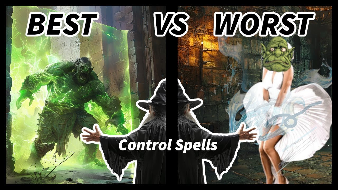 Best vs worst control spells at every level. 5e 2014