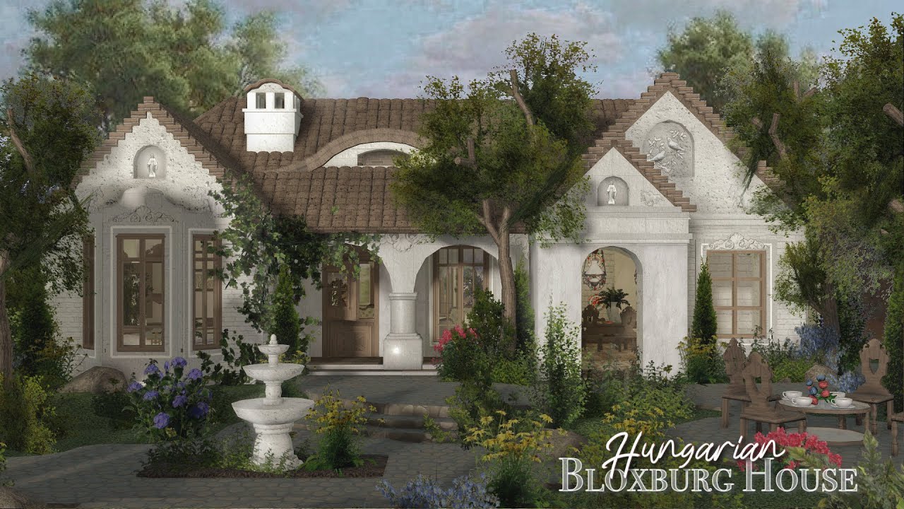🌷 Bloxburg Hungarian House Build | hagyományos házikó 🪻
