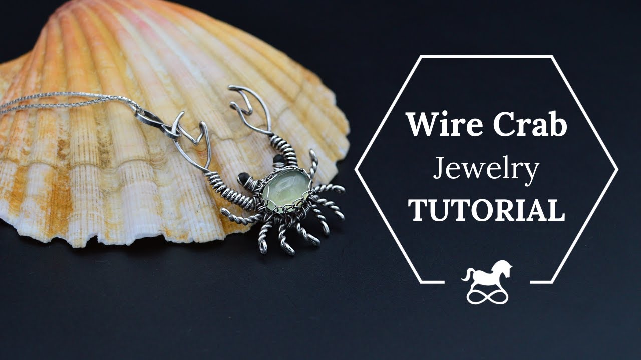 Wire Crab Tutorial/ Cancer Zodiac Pendant/ Wire Wrapped Animals/DIY Crab Necklace/  Making Jewelry