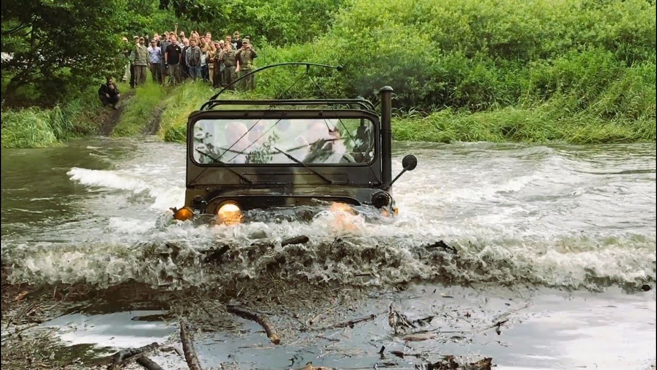 Extreme Military Vehicle Challenge: Mutt M151, Willys, Dodge WC Conquer Mud & Water Terrains
