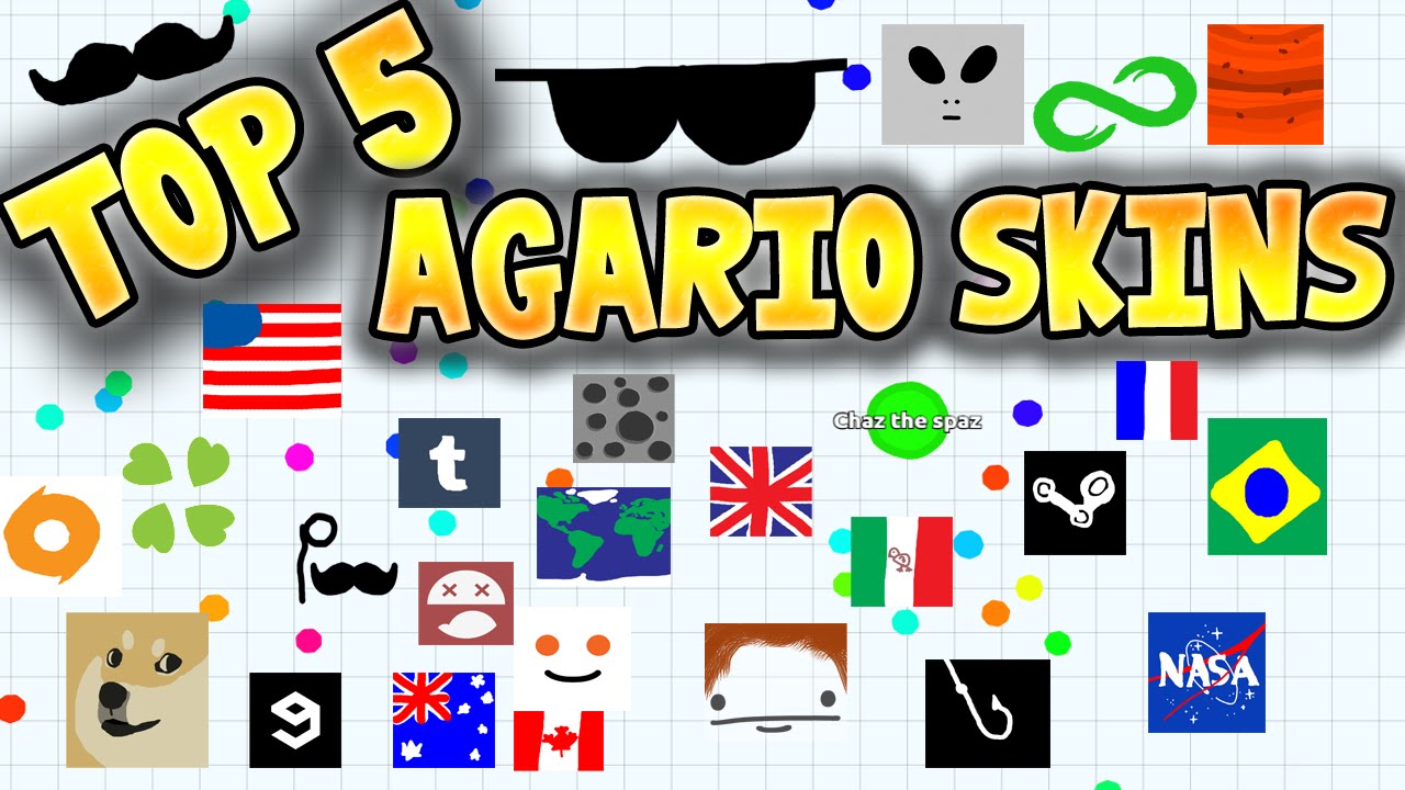 TOP 5 AGARIO SKINS!