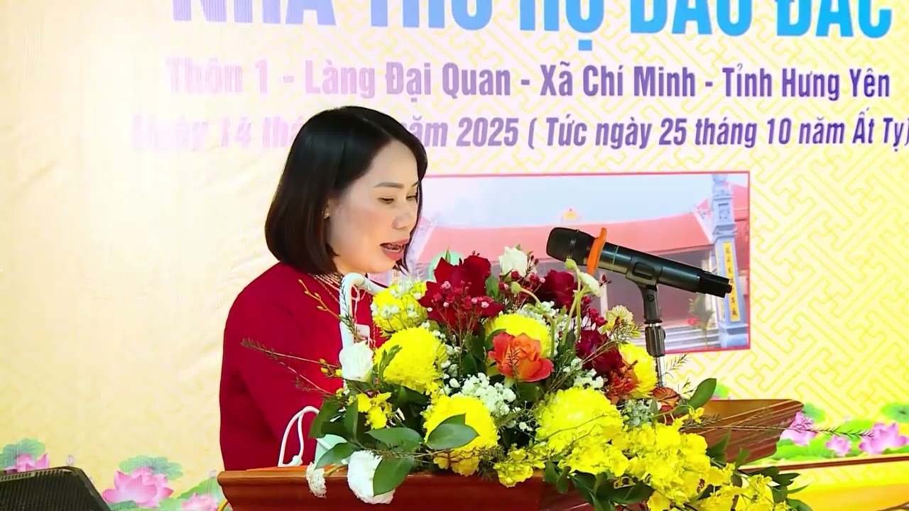 PHÁT BIỂU NGẮN GỌN HAY VÀ Ý NGHĨA NHẤT CỦA GÁI HỌ TẠI LỄ KHÁNH THÀNH NHÀ THỜ TẠI LÀNG ĐẠI QUAN