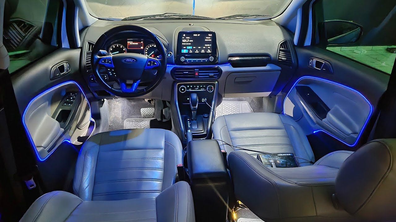 Ecosport Titanium Fita Néon LED Rgb Painel e Portas + Luz Assoalho + Led 2 Polos Fita Led DRL Seta