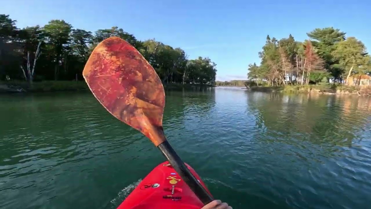 Paddling to Goat Island in Sault Ste. Marie