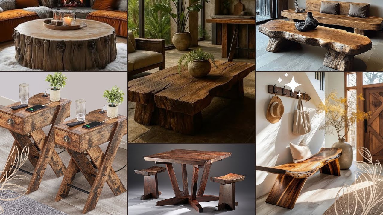 Eco Luxury Design Ideas   Statement Furniture and Décor Pieces from Upcycled Wood