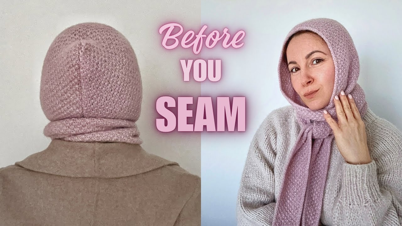 How to Seam a Scarf Hood 🪡 Step-by-Step