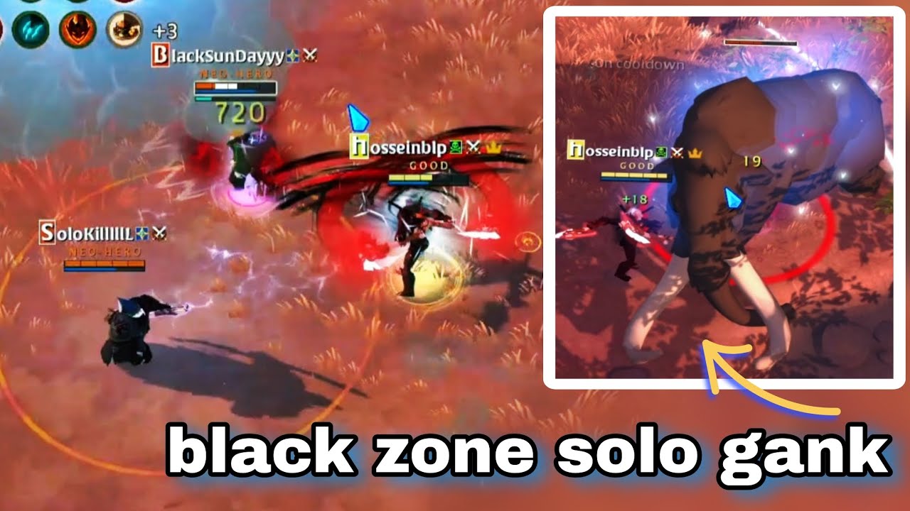 Black zone solo gank🗯️Mammoth 8.2 30/30 #albion 