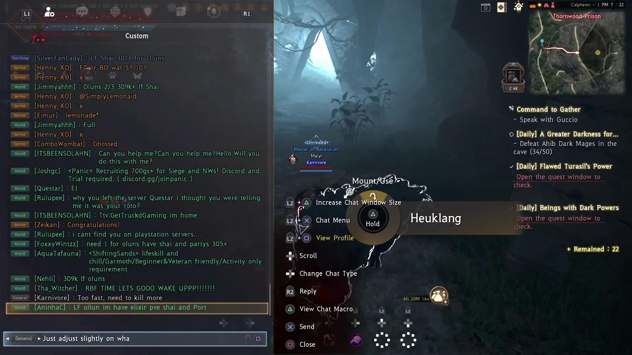 Black Desert Succ Tamer Heuklang Crypt  Elite Rotation