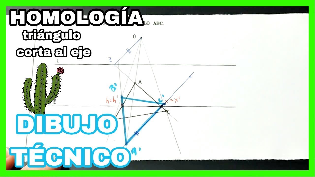 HOMOLOGÍA - triángulo🔼  **corta al eje**🙌