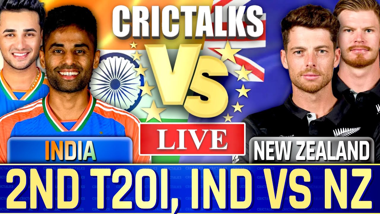 🔴 IND vs NZ Live Match Today, 2nd T20I, Live Cricket Scores Commentary, India v New Zealand