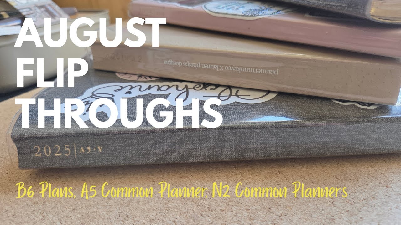 AUGUST FLIP | COMMON PLANNERS AND PLANS BY JUST SCRIBBLE