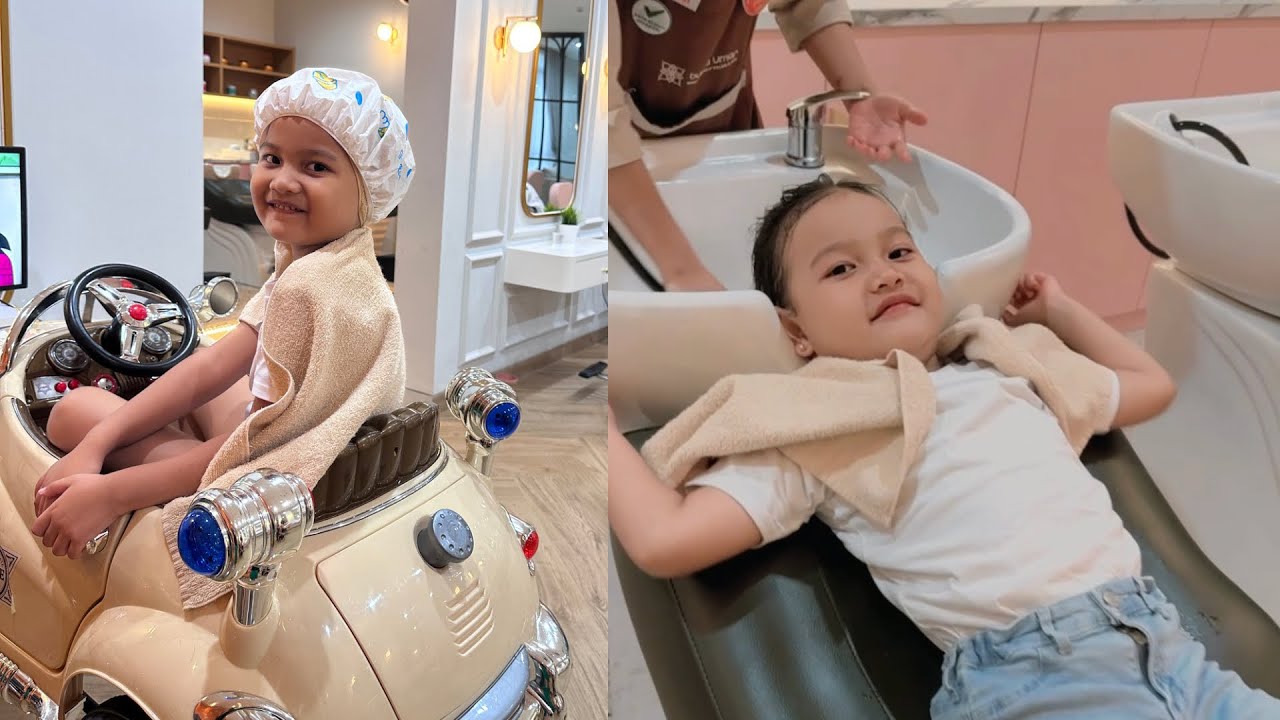 STELLA CREAMBATH KE SALON DAN SPA ANAK JOGJA 🤗 TEMPATNYA BARU, BERSIH DAN NYAMAN