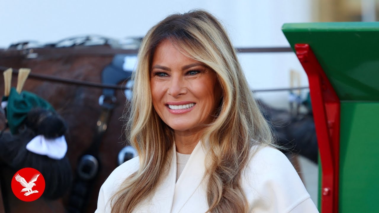First lady Melania Trump receives White House Christmas tree