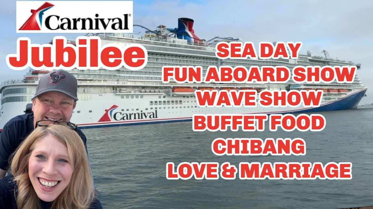 Carnival Jubilee SEA DAY Activities & BUFFET FOOD | What to do on a Sea Day Life With Favor