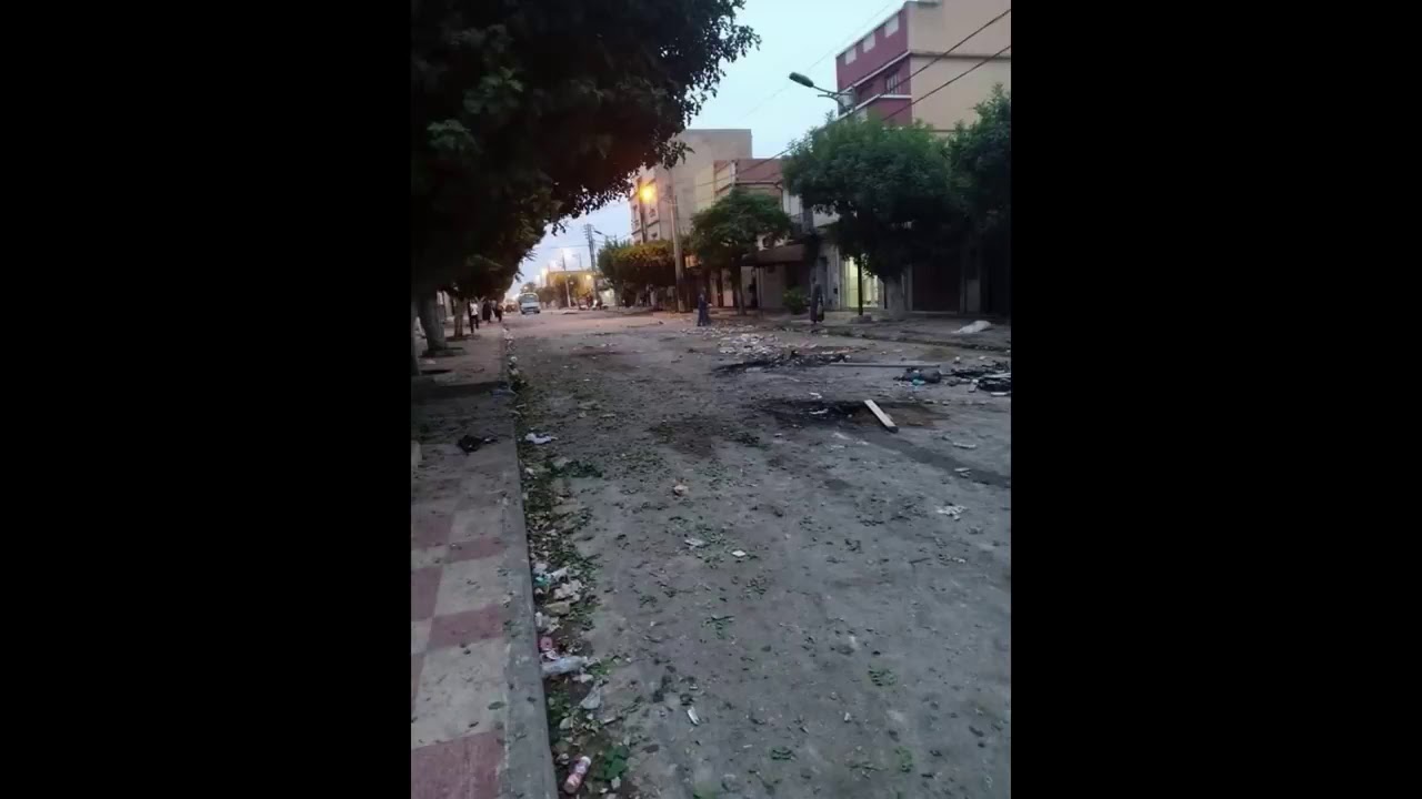 شاهد كيف أصبحت شوارع وادي رهيو بعد المواجهات   الله يجيب الخير1