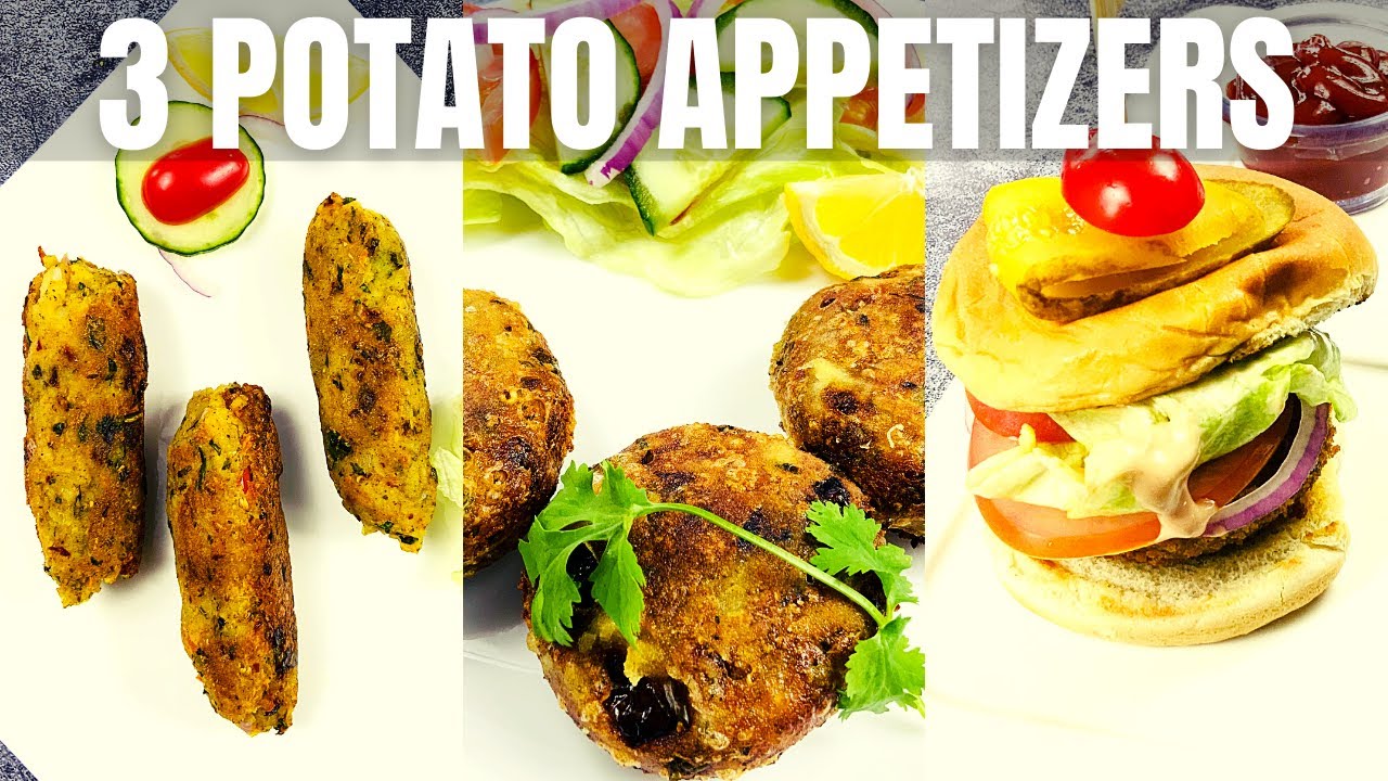 Extremely simple to make Potato Appetizers 3 ways for your kids & family!!