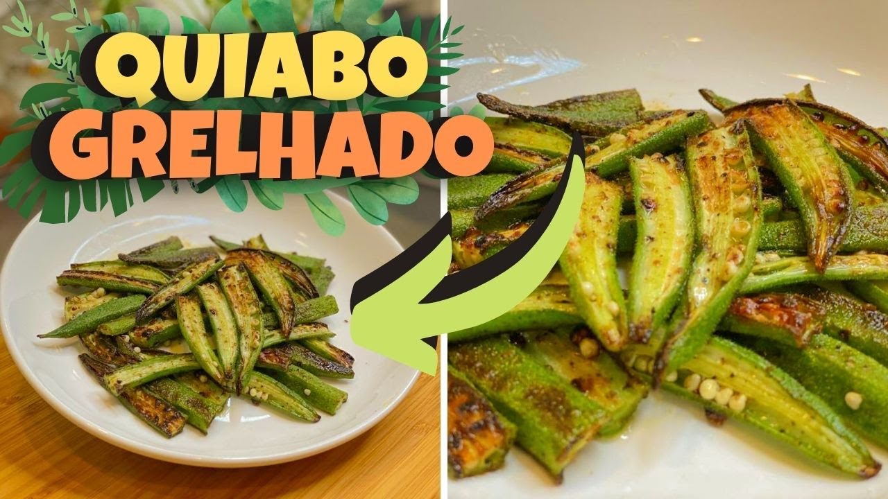 QUIABO GRELHADO NA FRIGIDEIRA RÁPIDO E FÁCIL!