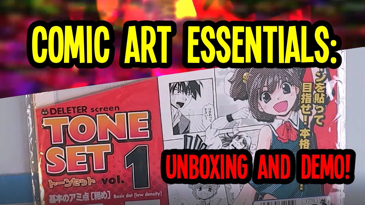 Comic Art Essentials : Unboxing and DEMO of DELETER screen tone set Vol.1