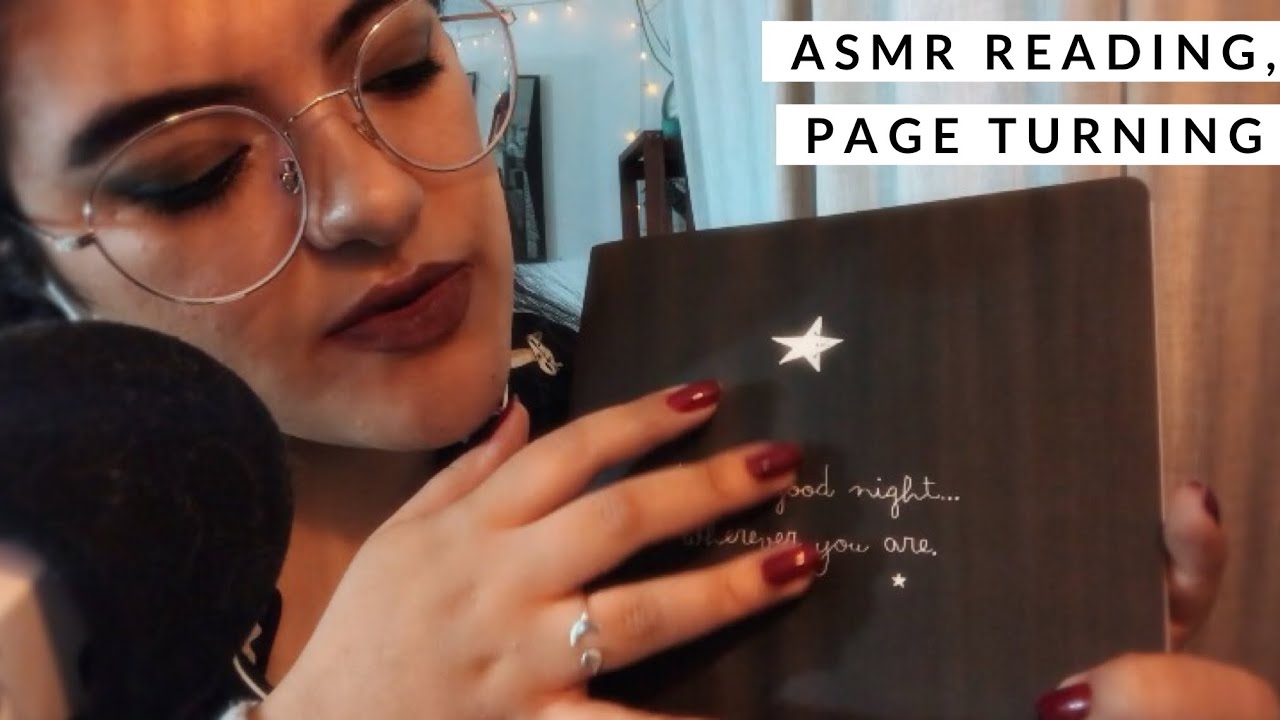 ASMR Inaudible reading, tracing and page turning 😴 | Reading you to sleep ✨