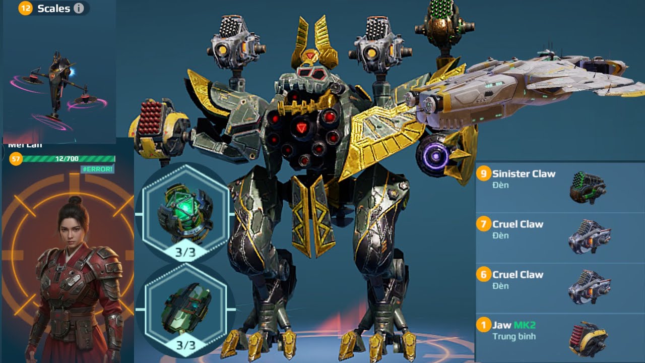 [War Robots] Sự trở lại mạnh mẽ của tên lửa Ammit Claw Jaw