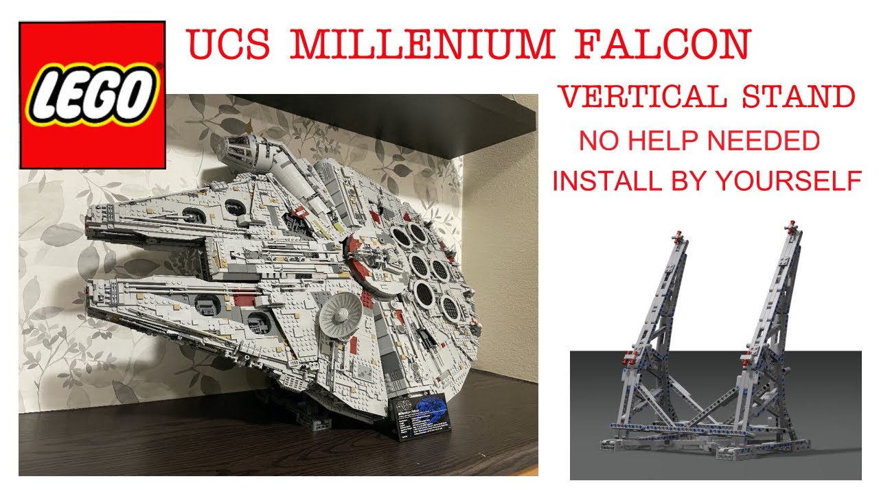 UCS Millennium Falcon Stand Review and Install Efferman Stand:Vonado
