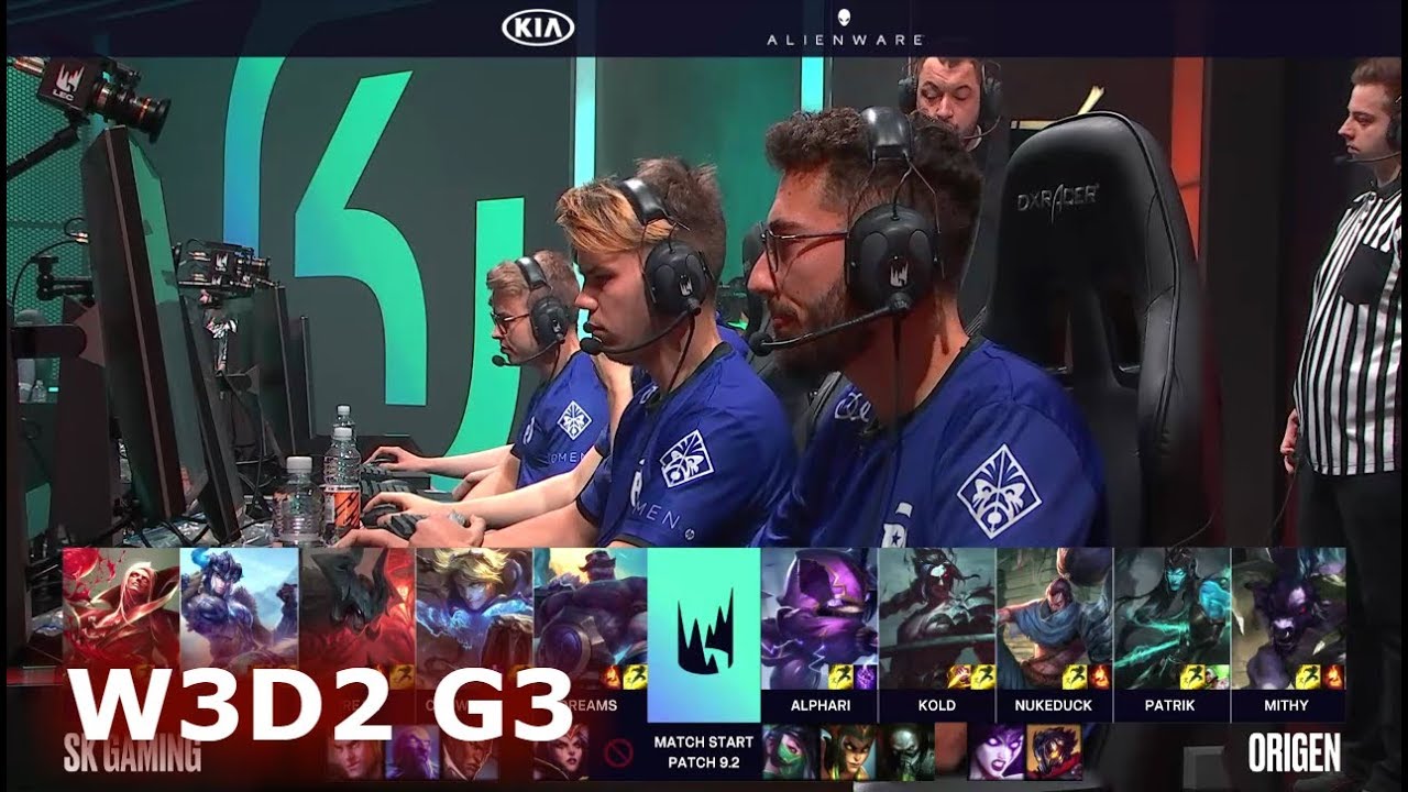 SK Gaming vs Origen | Week 3 Day 2 of S9 LEC Spring 2019 (ex-EULCS) | SK vs OG W3D2