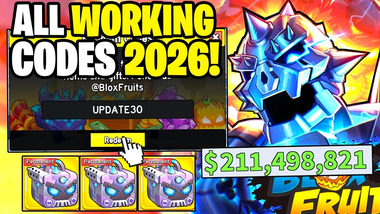 *NEW* ALL WORKING CODES FOR BLOX FRUITS IN 2026! ROBLOX BLOX FRUITS CODES