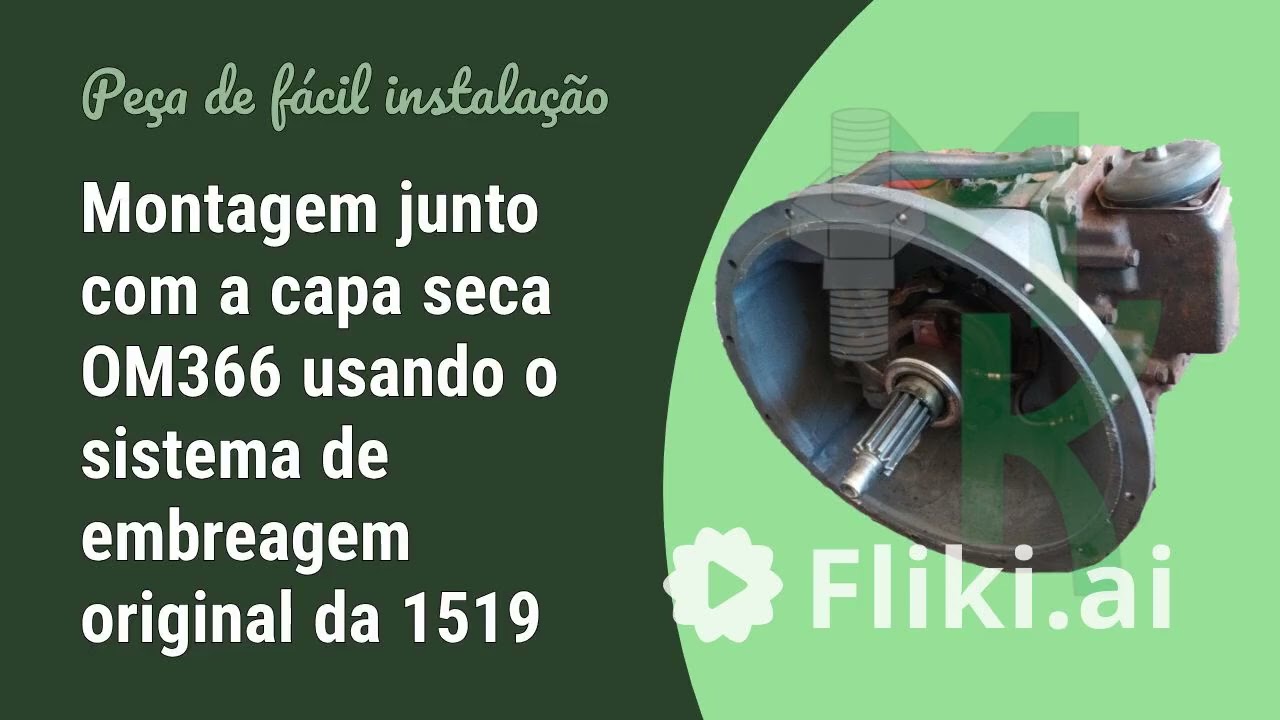 Capa seca Adaptação Motor OM366 com Câmbio ZF 6 ou 8 marchas da 1519