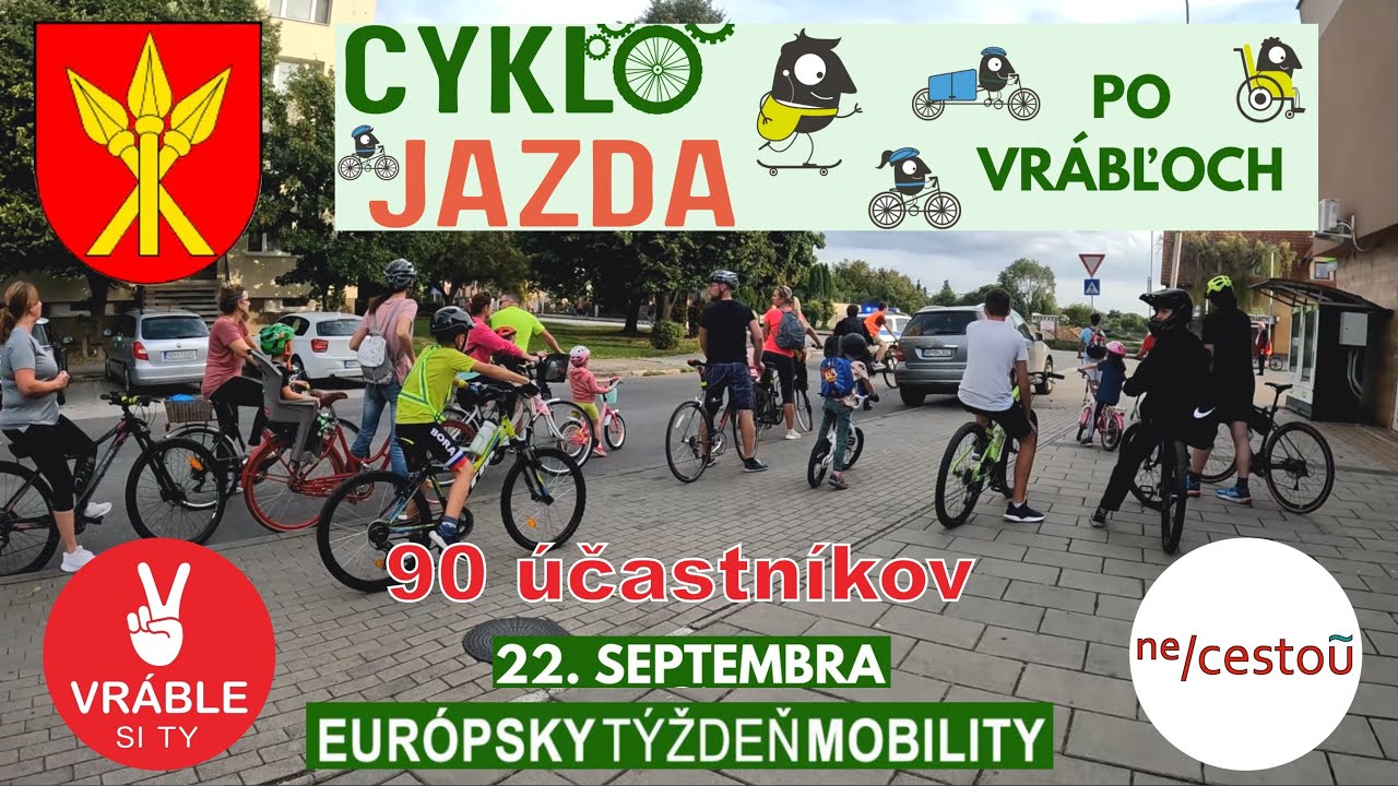 Массовая велопокатушка Врабле (Словакия) с мэром города / Cyclojazda po Vr&aacute;bľoch