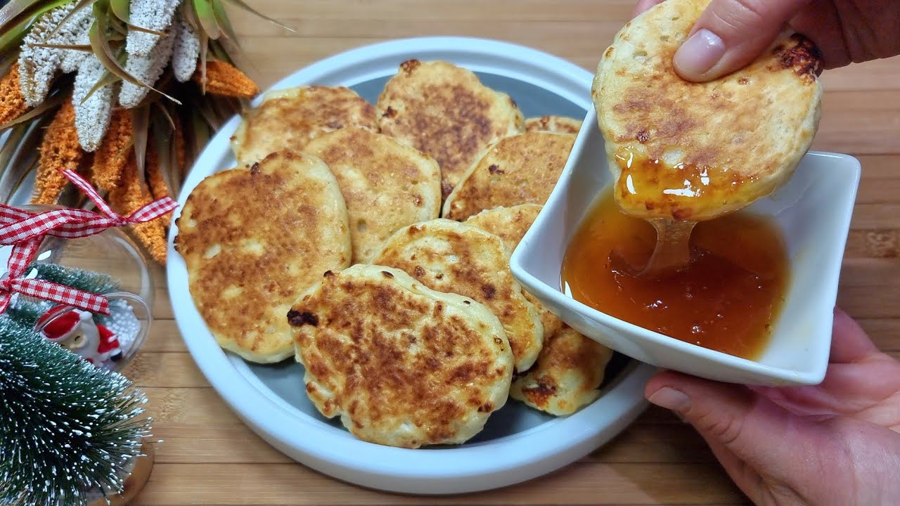 Petulla Pa hiç Vaj👌vetëm me Ujë të ngrohtë Pa Vez Pa Qumësht💯gati per pak minuta🔝cheese Pie Pancakes