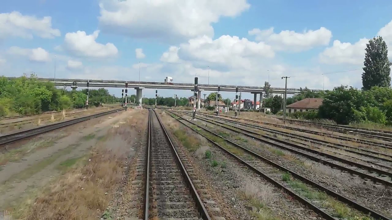 Piranda demarează din gara Satu Mare cu trenul IRN 1944 (cab view) ORIGINAL SOUNDS!!!!