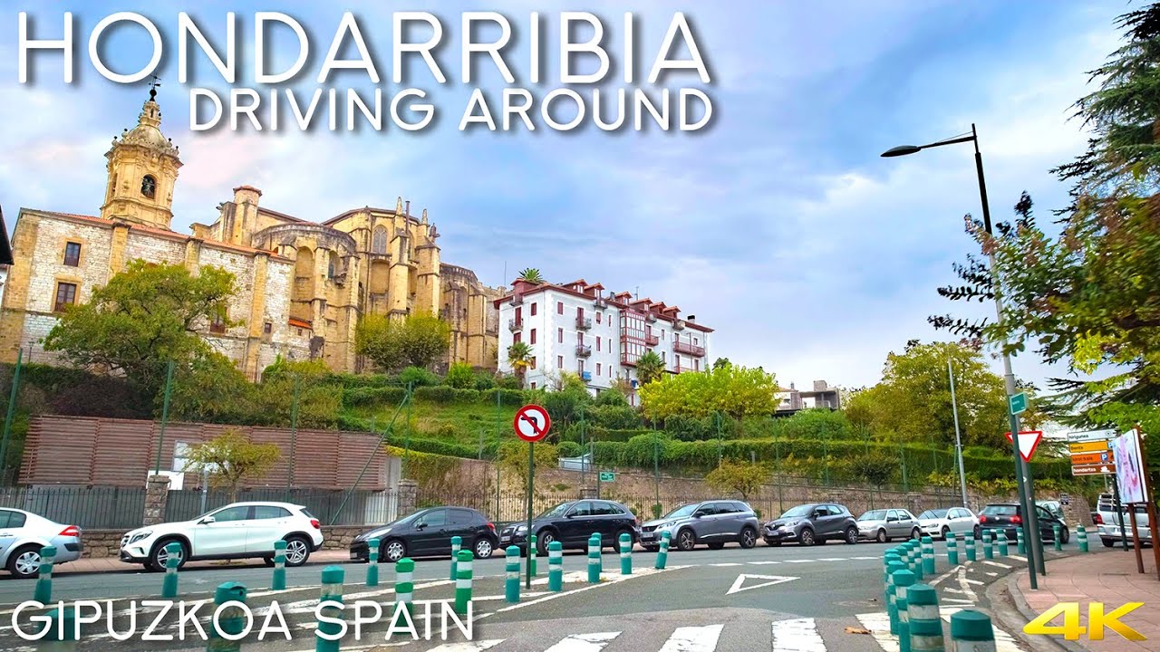 Tiny Tour | Hondarribia Spain | Driving around the city 2019 Autumn