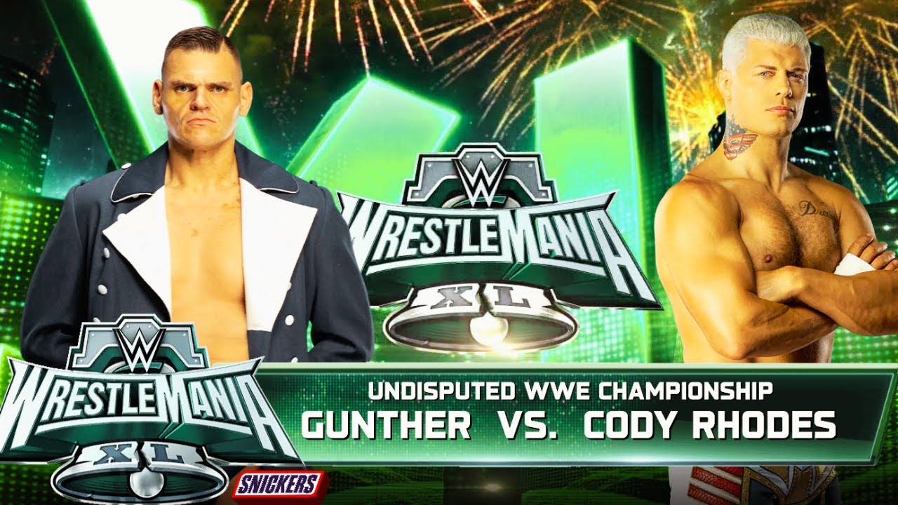 The Ring General vs The American Nightmare – Gunther vs Cody Rhodes | WrestleMania