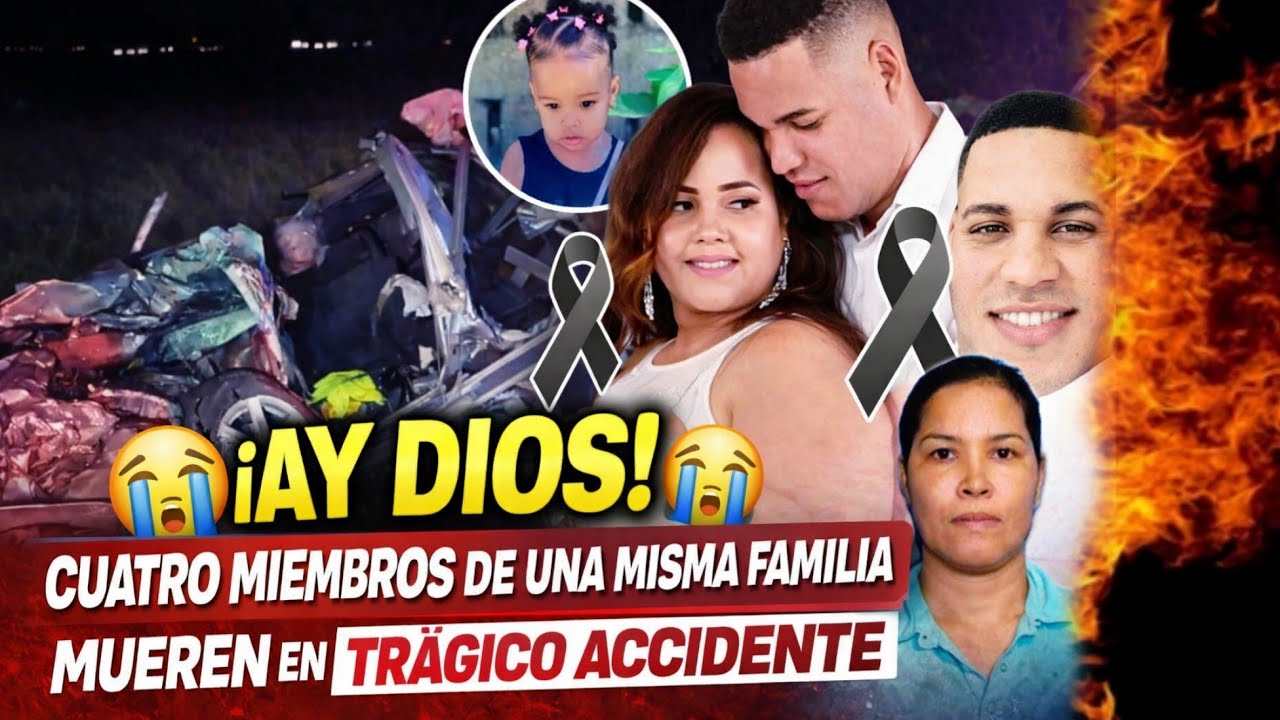 ¡AY DIOS! CUATRO MIEMBROS DE UNA MISMA FAMILIA MUEREN EN TRÁGICO ACCIDENTE EN LA AUTOPISTA DUARTE