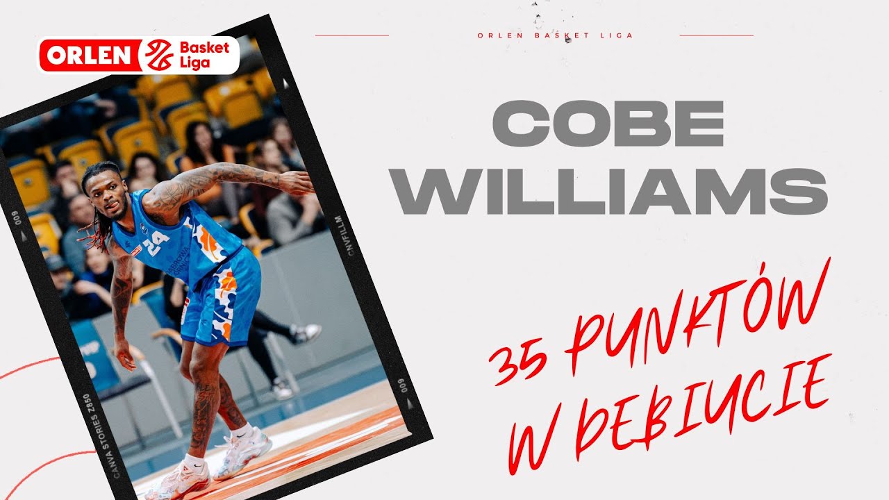 Cobe Williams - najlepsze akcje z debiutu w ORLEN Basket Lidze