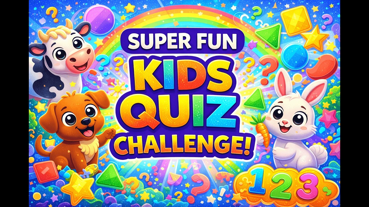 SUPER FUN Kids Quiz Challenge 🎉 | Can You Get All Answers Right? 🤔 #toddlerlearning #quiztime