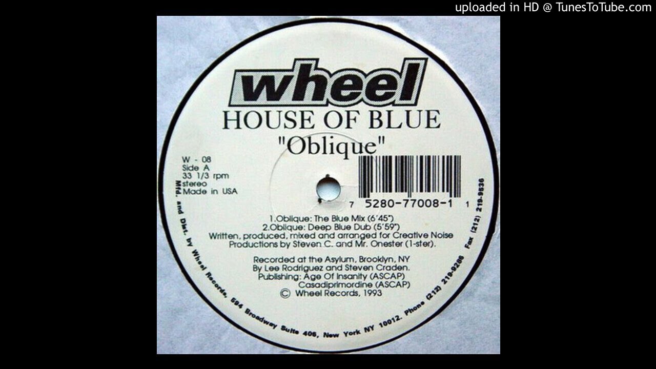 House Of Blue - Oblique EP [Wheel Records, 1993]