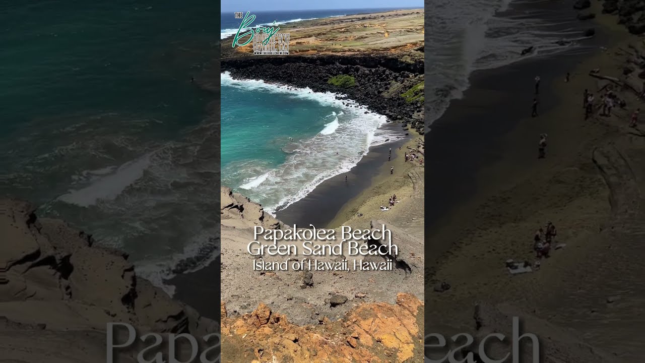 View of Green Sand Beach (Papakolea Beach) w/ Aloha ATV Adventures || Island of Hawaii, Hawaii