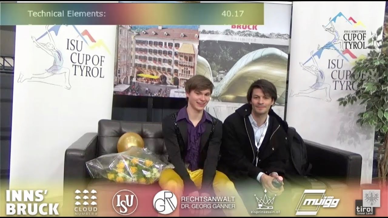 [81.23] Deniss VASILJEVS (LAT) Cup of Tyrol 2019 Senior Men SP 2019.03.01 Coach Stéphane Lambiel