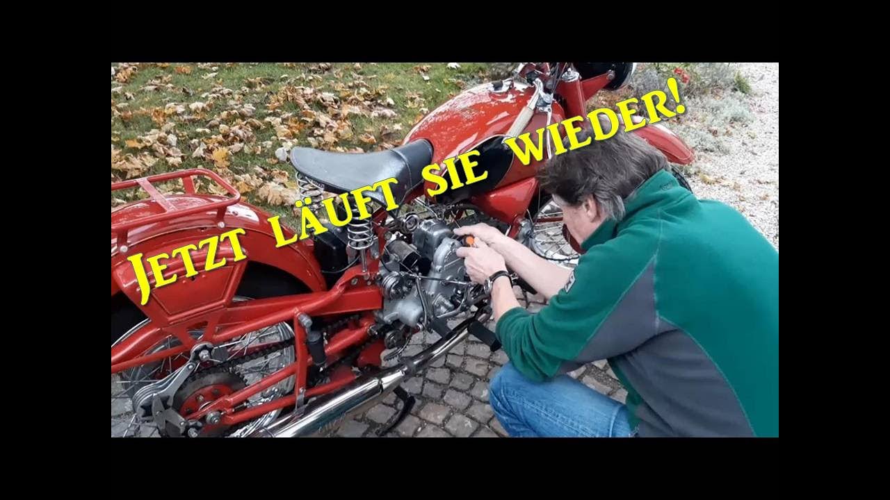 Moto Guzzi Falcone 500 Motor Reparatur