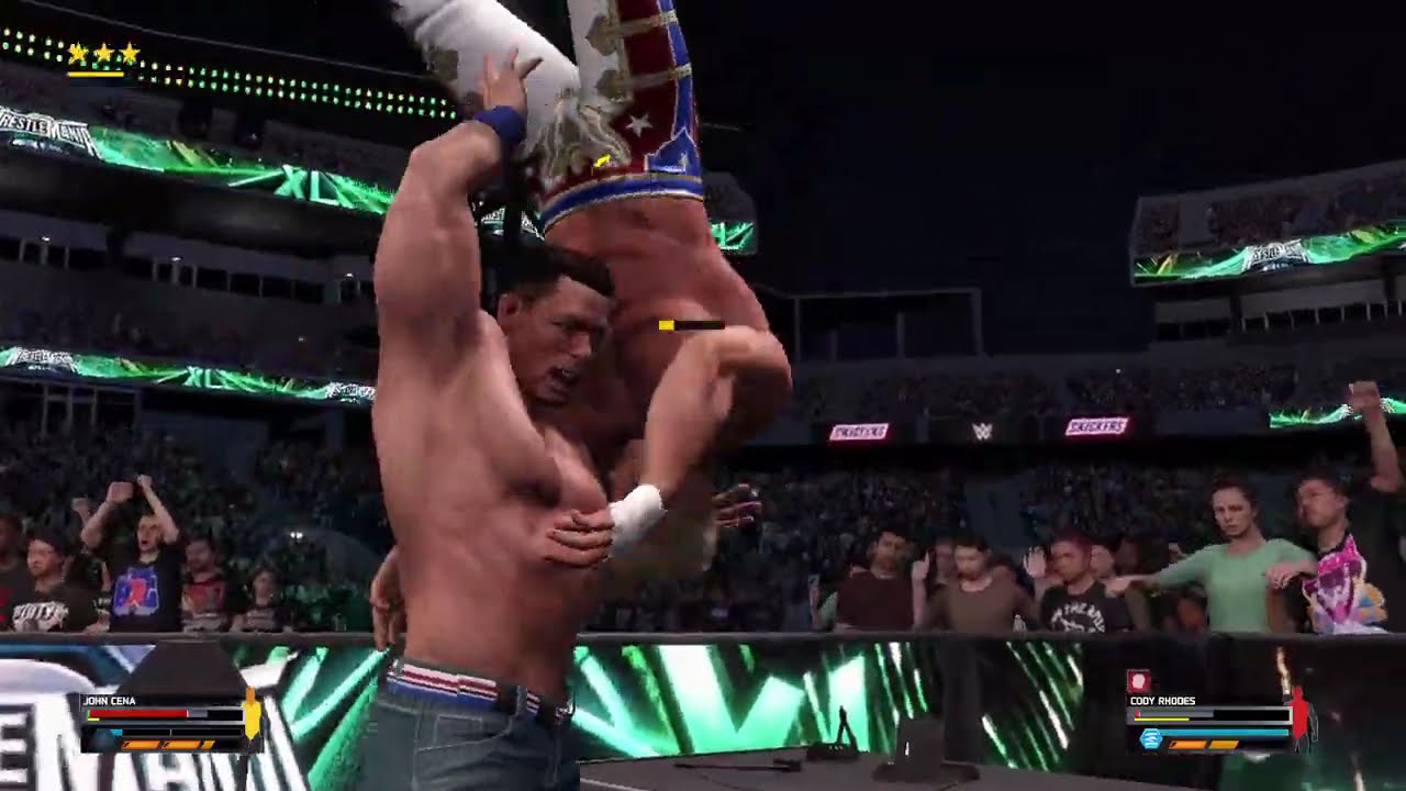 John Cena vs Cody Rhodes – WWE 2K25 Intense Showdown!