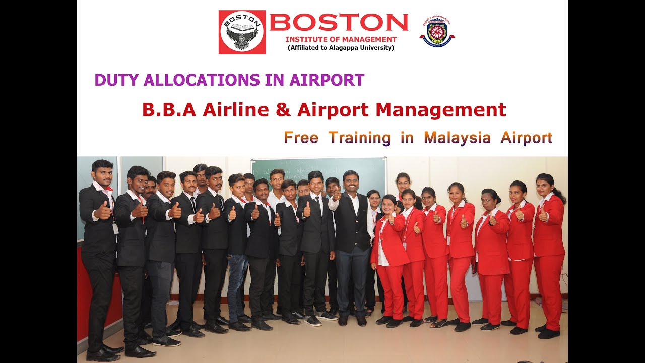 Duty Allocations in Airport for BBA in Airline & Airport Management